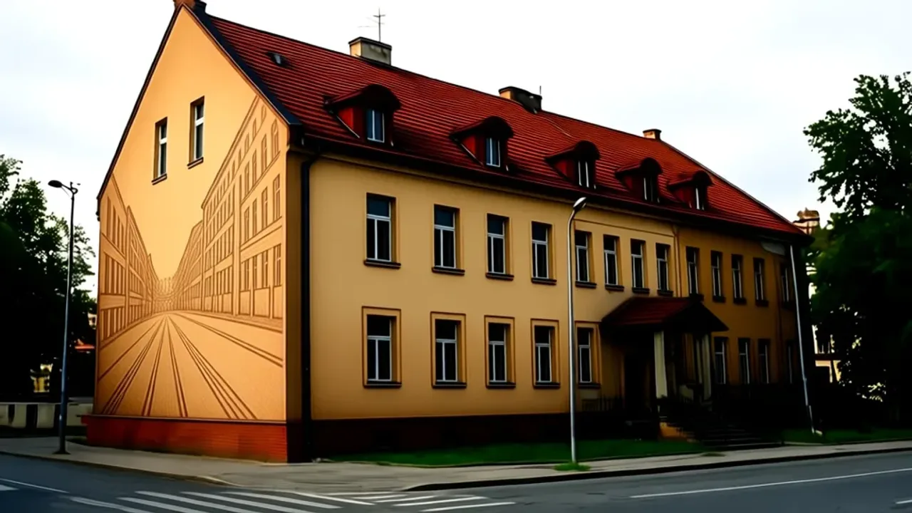 Nowy mural na budynku Zespołu Szkół nr 1 upamiętni przedwojennych mieszkańców Sopotu