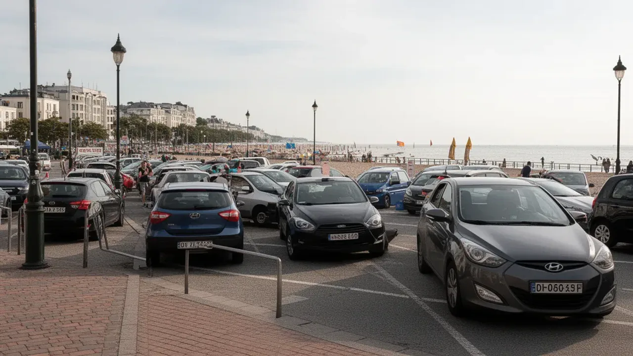 Problemy z parkowaniem przy plaży w sezonie letnim